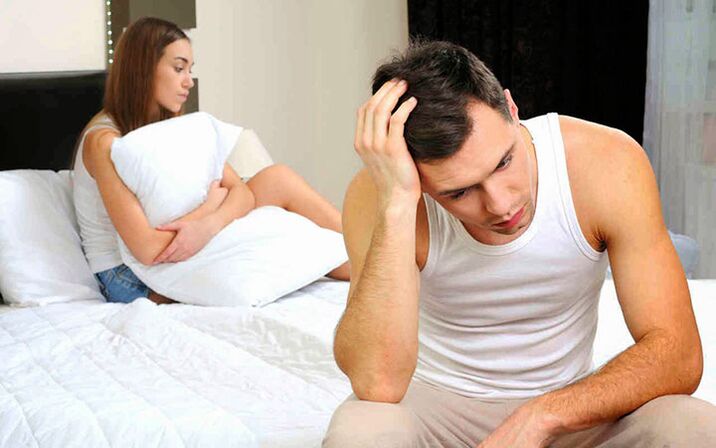 Gizon baten sexu-desiorik eza prostatitisaren zeharkako seinalea da